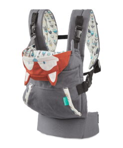 Infantino Cuddle Up Ergonomic Hoodie Baby Carrier, 2-Position, Gray Fox