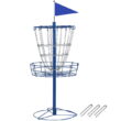 SmileMart 12-Chain Disc Golf Goal for Target Practice, Blue