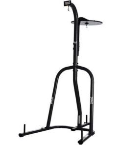 Everlast Dual-Station Heavy Bag Stand, Black Steel