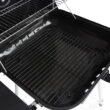 RevoAce 22" Square Charcoal Grill with Foldable Side Shelf, Black