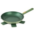 Thyme & Table Non-Stick 10 Inch Fry Pan with Stainless Steel Base, Green