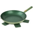 Thyme & Table Non-Stick 12.5 Inch Fry Pan with Stainless Steel Base, Green