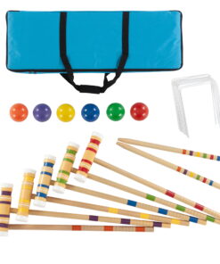 Croquet Set Fun Vintage Lawn Recreation Game by Hey! Play!