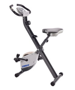 Stamina Cardio Exercise Bike with Heart Rate Sensors and Extra Wide Padded Seat, Folding Design for Storage - Exercise Bike
