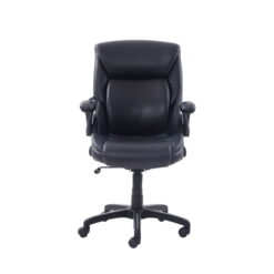 Serta Air Lumbar Bonded Leather Manager Office Chair, Black