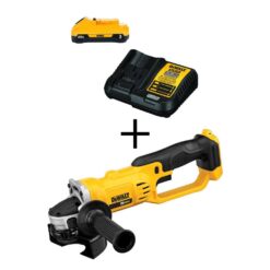 DEWALT DCB230CwDCG412B 20V MAX Cordless 4.5 in. - 5 in. Grinder, (1) 20V Compact 3.0Ah Battery, and 12V-20V MAX Charger