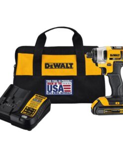 DEWALT DCF885C1 20V MAX Cordless 1/4 in. Impact Driver, (1) 20V 1.3Ah Battery, Charger, and Bag