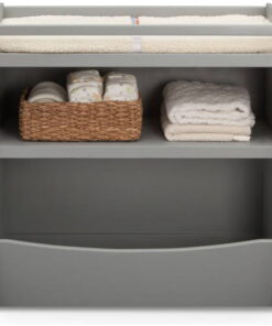 Delta Children Gateway 2-in-1 Changing Table and Storage Unit, Gray