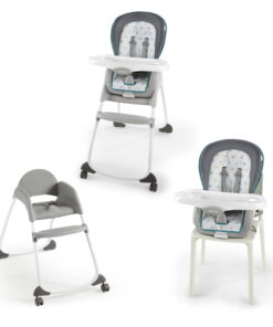 Ingenuity Trio 3-in-1 High Chair, Toddler Chair, and Booster, For Ages 6 Months and Up, Unisex - Nash