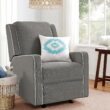 Baby Relax Robyn Rocker Recliner Chair with Pocket Coil Seating, Gray Linen