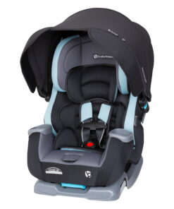 Baby Trend Cover Me 4-in-1 Harness Convertible Car Seat, Solid Print Desert Blue