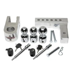 Uriah AlumaTow Adjustable Aluminum Tow Truck Car Trailer Hitch Mount 6 Inch Drop