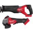 Milwaukee 2821-20-2880-20 M18 FUEL GEN-2 18V Lithium-Ion Brushless Cordless SAWZALL Reciprocating Saw W M18 FUEL 4-1 2 in. Grinder