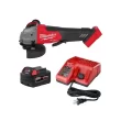 Milwaukee 2880-20-48-59-1850 M18 FUEL 18V Lithium-Ion Brushless Cordless 4-12 in.5 in. Grinder and Starter Kit w(1) 5.0 Ah Battery and Charger