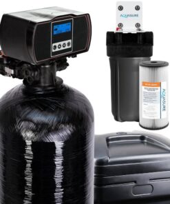 AQUASURE AS-HS48FMP Harmony 48,000 Grain Fine Mesh Water Softener with Pleated Sediment Pre-Filter