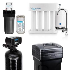 AQUASURE 1005411925 Whole House Filtration with 48,000 Grain Fine Mesh Water Softener