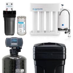 AQUASURE 1004804745 Whole House Filtration with 64,000 Grain Water Softener, Reverse Osmosis System and Sediment-GAC Pre-filter
