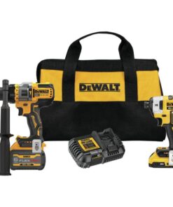DEWALT DCK2100D1T1 20V MAX Cordless Brushless Hammer Drill/Driver 2 Tool Combo Kit with FLEXVOLT ADVANTAGE