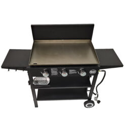 Grillers Choice 3 - Burner Flat Top Liquid Propane 36000 BTU Gas Grill