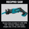 Makita XT510SM 18V LXT Lithium-Ion Cordless 5-pc. Combo Kit (Drill-Driver/Impact Driver/Circular Saw/Recipro Saw/Light) 4.0Ah