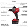 Milwaukee 3697-22-2719-20 M18 FUEL 18-Volt Lithium-Ion Brushless Cordless Hammer Drill and Impact Driver Combo Kit (2-Tool) with HACKZALL