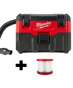 Milwaukee 0880-20-49-90-1900 M18 18-Volt 2 Gal. Lithium-Ion Cordless Wet/Dry Vacuum W/ Extra Wet/Dry HEPA Filter