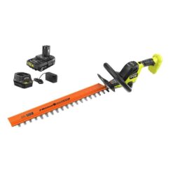 RYOBI P2680 ONE+ HP 18V Brushless 22 in. Cordless Battery Hedge Trimmer with 2.0 Ah Battery and Charger