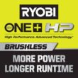 RYOBI P2680 ONE+ HP 18V Brushless 22 in. Cordless Battery Hedge Trimmer with 2.0 Ah Battery and Charger