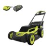 RYOBI RY401180 40V HP Brushless 20 in. Cordless Electric Battery Walk Behind Self-Propelled Mower with 6.0 Ah Battery and Charger