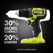 RYOBI PSBCK01K ONE+ HP 18V Brushless Cordless Compact 1/2 in. Drill and Impact Driver Kit with (2) 1.5 Ah Batteries, Charger and Bag