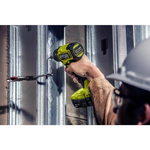 RYOBI PSBCK01K ONE+ HP 18V Brushless Cordless Compact 1/2 in. Drill and Impact Driver Kit with (2) 1.5 Ah Batteries, Charger and Bag