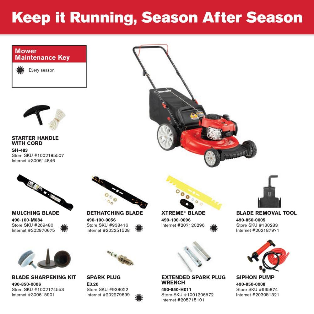 Troy Bilt TB110 21in. 140cc Briggs Stratton Gas Push Lawn Mower With Rear Bag And Mulching Kit Included BigEasyMart