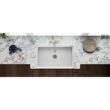 Ruvati 1003280744 Farmhouse Apron-Front Fireclay 33 in. x 20 in. Reversible Single Bowl Kitchen Sink in White