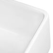 Ruvati 1003280744 Farmhouse Apron-Front Fireclay 33 in. x 20 in. Reversible Single Bowl Kitchen Sink in White
