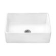 Ruvati 1003280744 Farmhouse Apron-Front Fireclay 33 in. x 20 in. Reversible Single Bowl Kitchen Sink in White