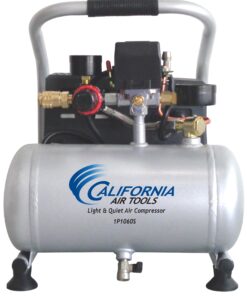 California Air Tools Light and Quiet 1-Gallon Single Stage Portable Corded Electric Horizontal Air Compressor