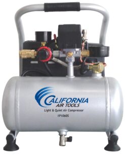 California Air Tools Light and Quiet 1-Gallon Single Stage Portable Corded Electric Horizontal Air Compressor