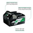 Metabo HPT MultiVolt 36-Volt 4 Amp-Hour; Lithium Power Tool Battery