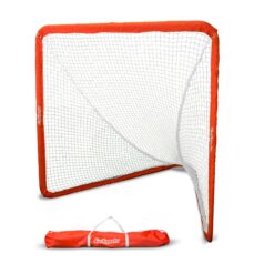 GoSports Regulation Lacrosse Net with Steel Frame - Only Truly Portable Lacrosse Goal for Kids and Adults, Backyard Setup and Takedown in Minutes