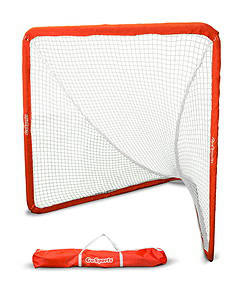 GoSports Regulation Lacrosse Net with Steel Frame - Only Truly Portable Lacrosse Goal for Kids and Adults, Backyard Setup and Takedown in Minutes