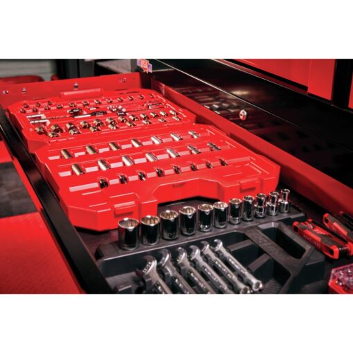 CRAFTSMAN 81-Piece Standard (SAE) and Metric Combination Gunmetal Chrome Mechanics Tool Set with Hard Case
