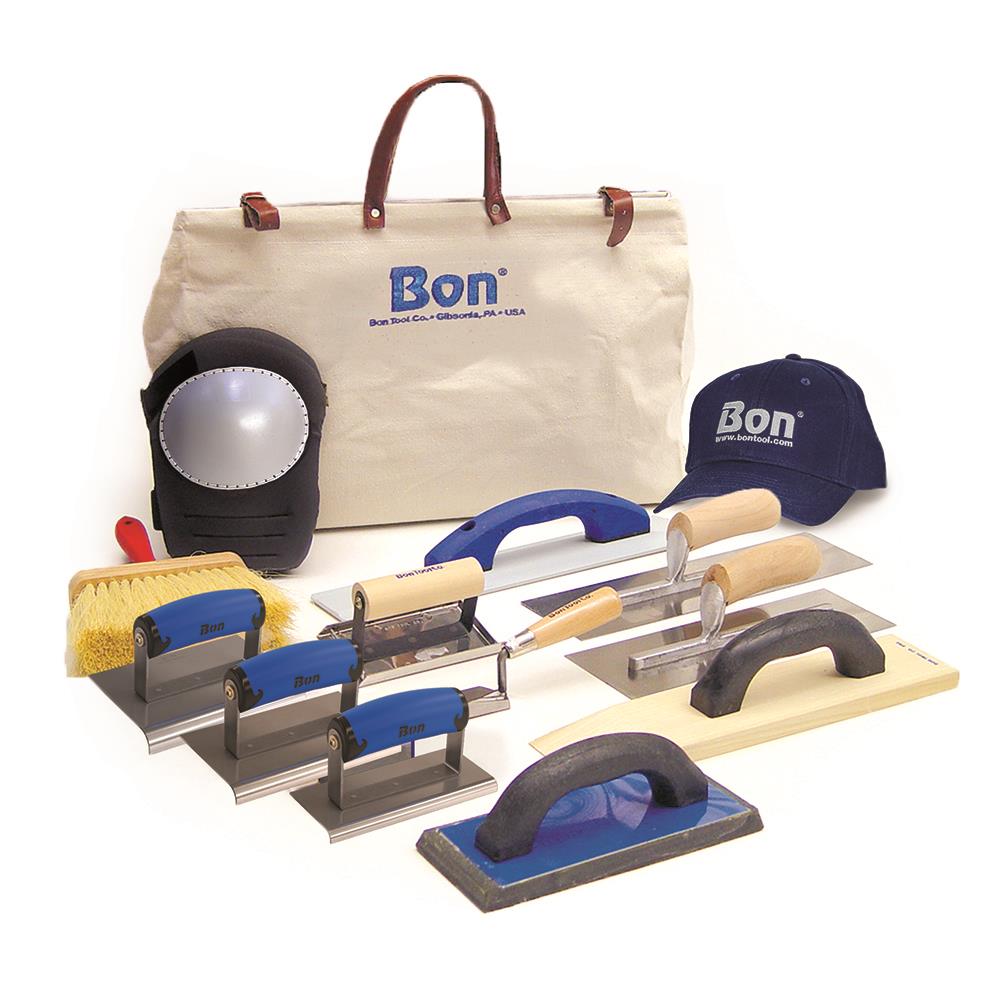 16694849.jpg Bon Tool 13-Piece Concrete Mason Finishing Tool Kit Multi-Tool