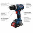Bosch 1/2-in 18-volt Variable Speed Brushless Cordless Hammer Drill (1-Battery Included)