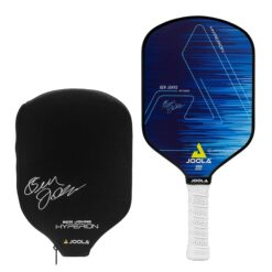 JOOLA Ben Johns Hyperion CAS 16mm Pickleball Paddle with Cover, Blue, 8.3 oz