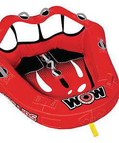 WOW 15-1100 Hot Lips Cockpit 1-2 Rider Inflatable Towable Tube