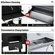 Costway Charcoal Grill Outdoor BBQ Smoker with Side Table Patio Picnic Backyard Cooking