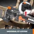 WORX Power Share 30-Piece 3-Amp Variable Speed Oscillating Multi-Tool Kit with Soft Case