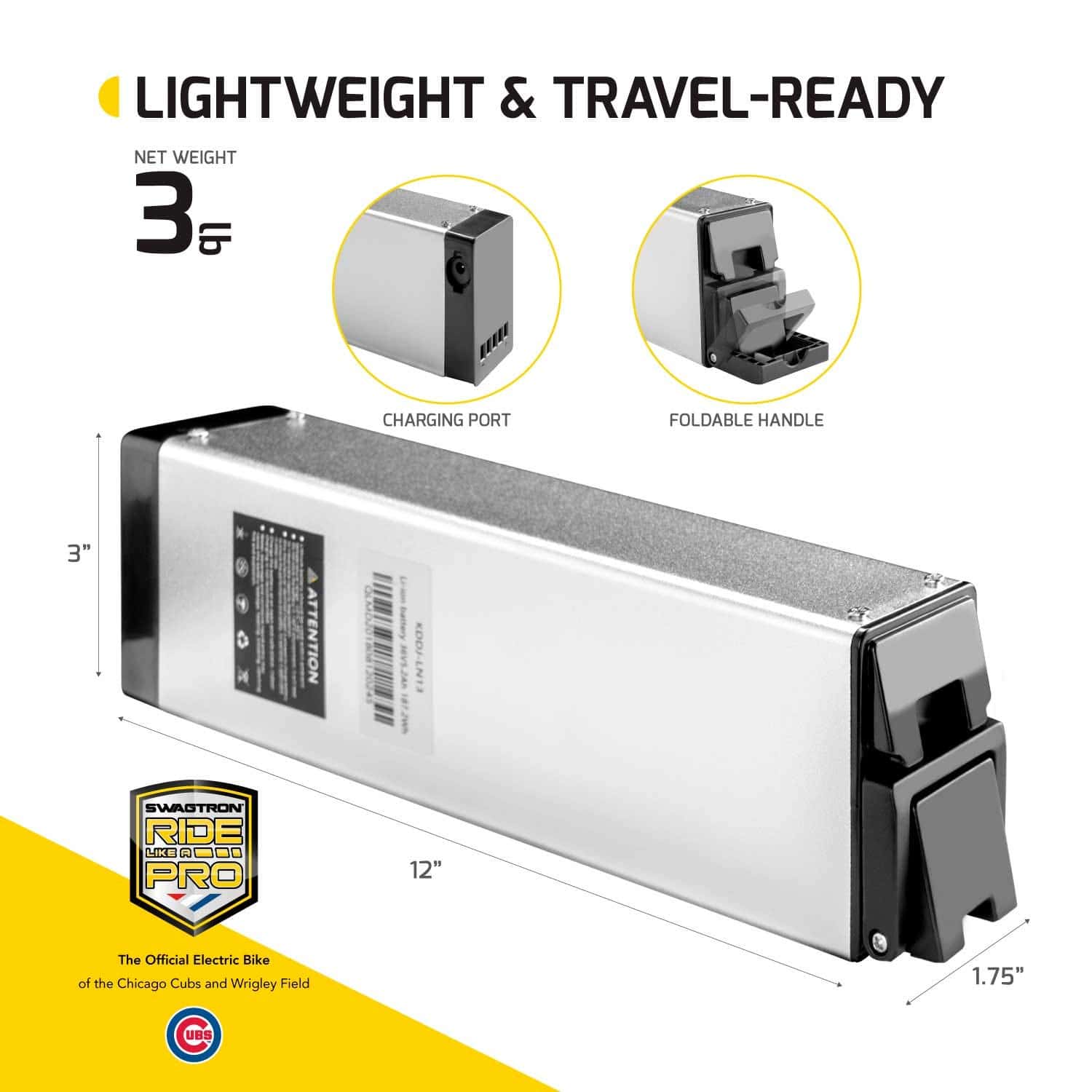 Ebike Battery Eb7 Battery Swagtron EB-7 EBike Swappable Battery