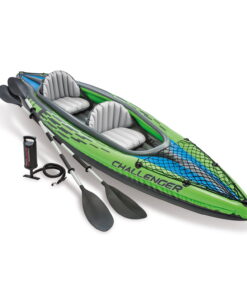Intex Challenger K2 Inflatable Kayak with Oars and Hand Pump