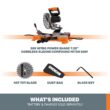 WORX POWER SHARE 7-1/4-in 0.1-Amp Single Bevel Sliding Compound Cordless Miter Saw (Cordless) WORX POWER SHARE 7-1/4-in 0.1-Amp Single Bevel Sliding Compound Cordless Miter Saw (Cordless)